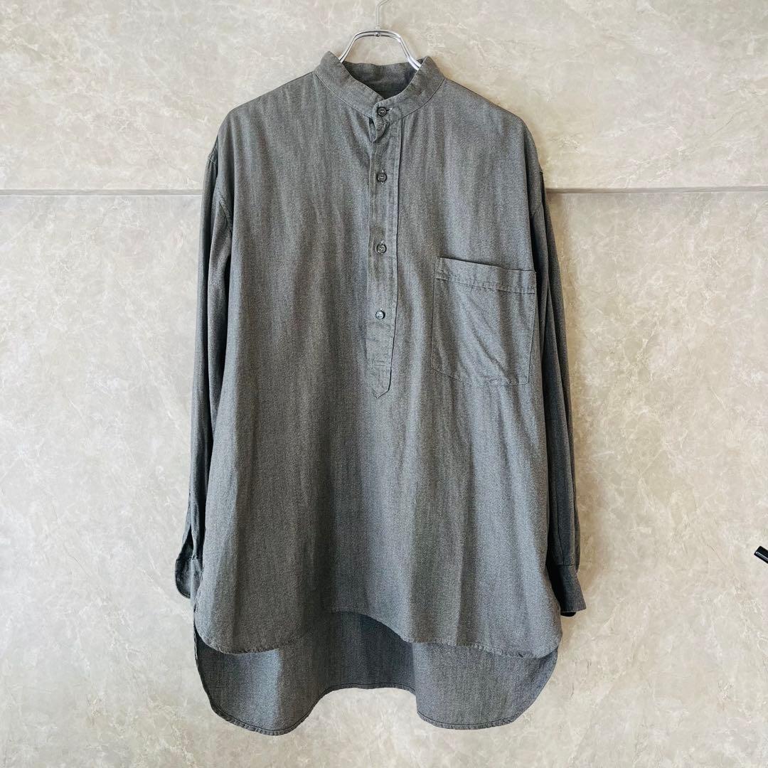 COMOLI コモリ ヨリ杢プルオーバーシャツ 3