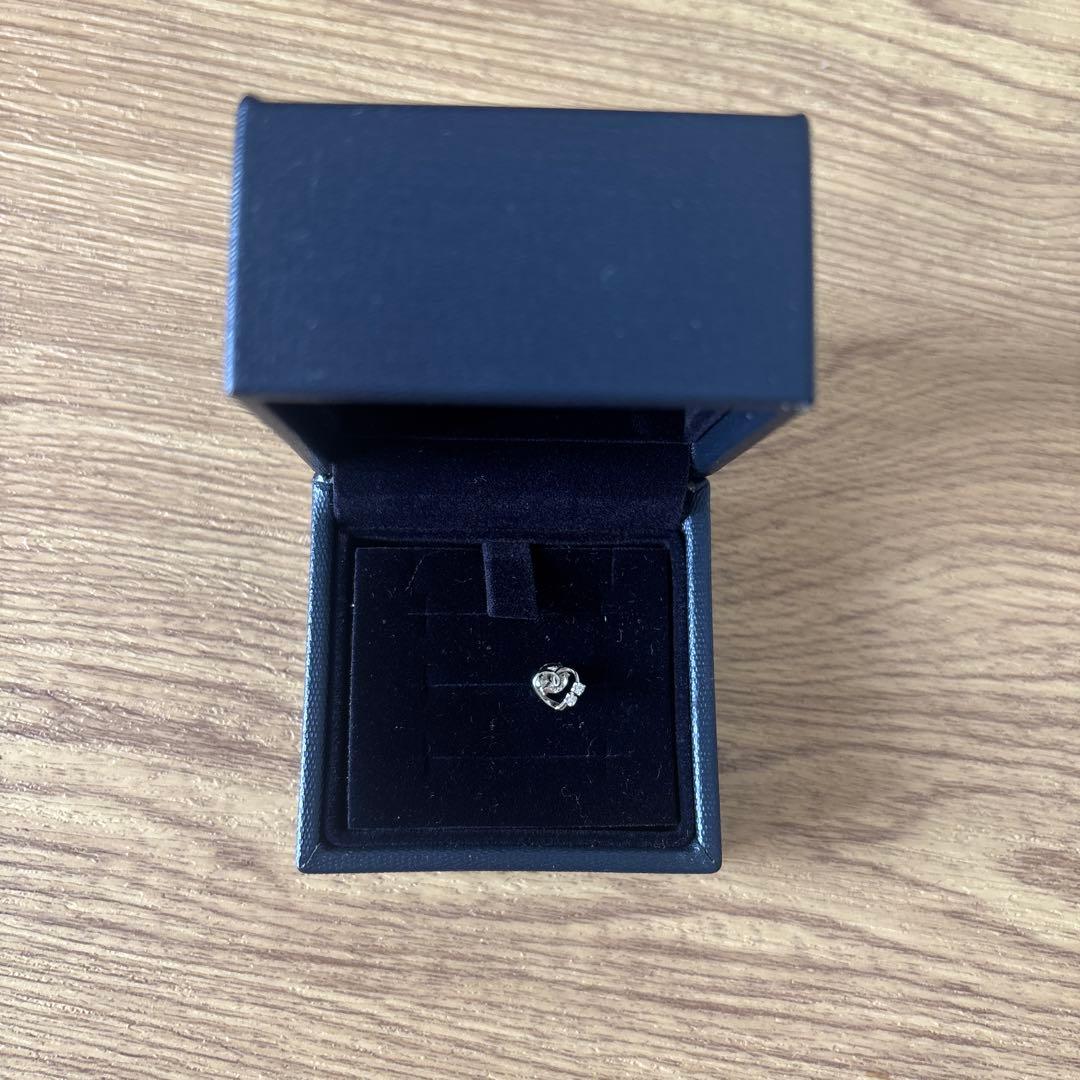 4℃ プラチナ ピアス Pt950 ダイヤモンド ハート 正規品