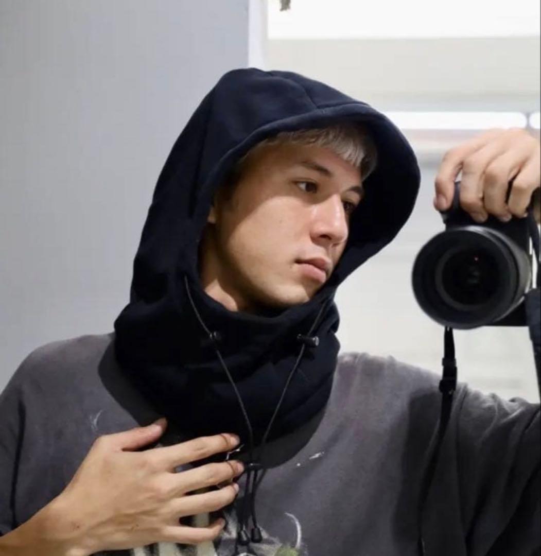 コムデギャルソンオム 25FW エステル フリース バラクラバ　茶色