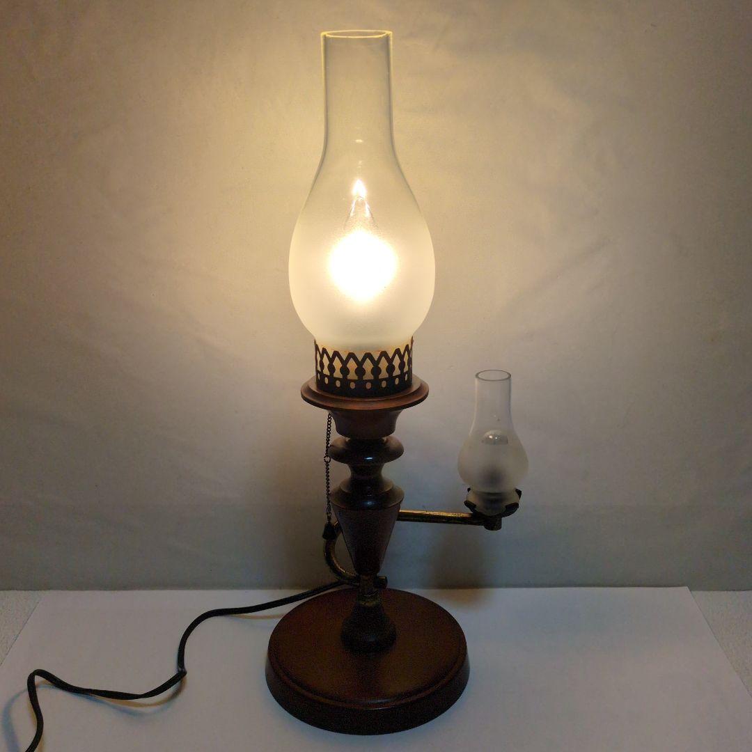 テーブルランプ 木製 アンティーク