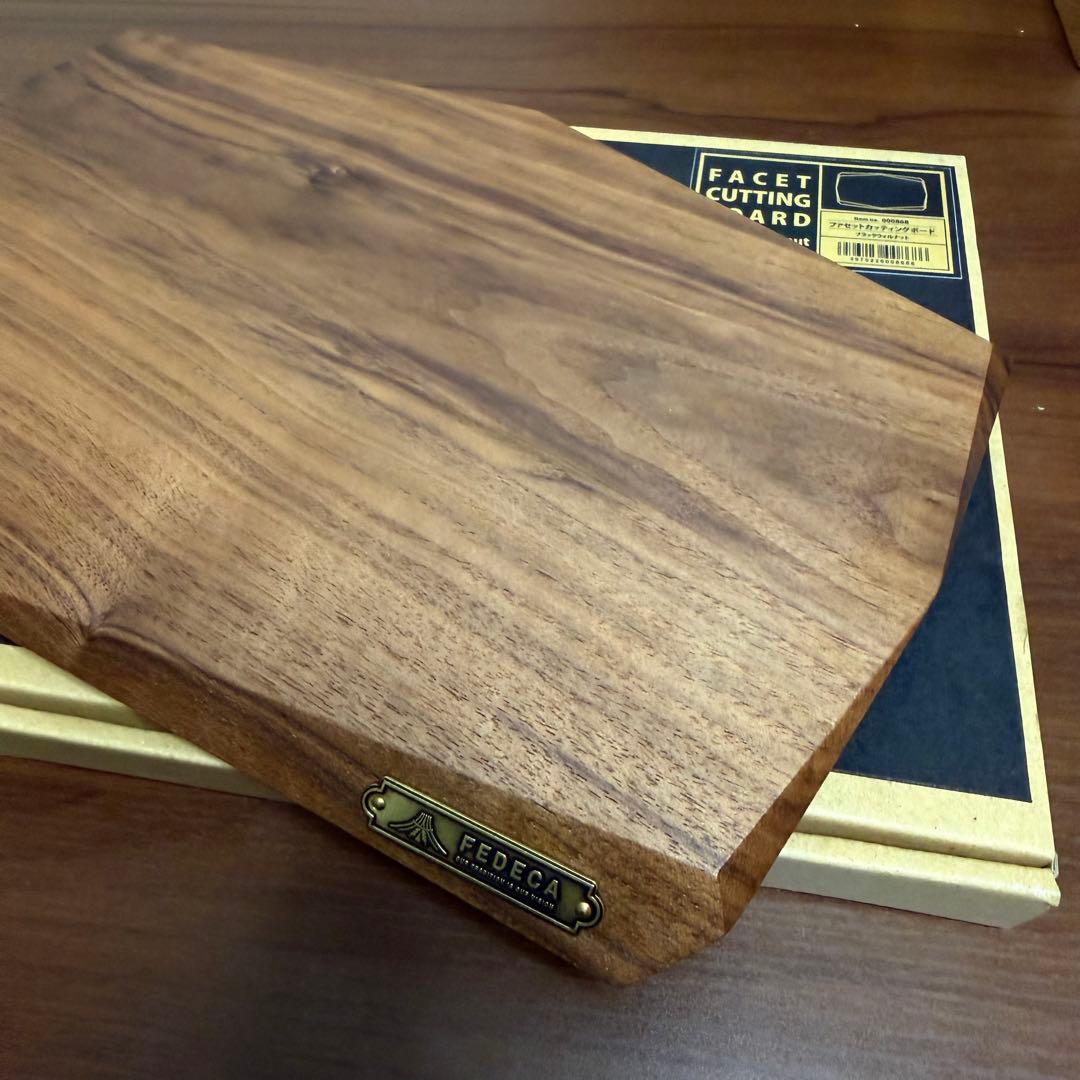 FEDECA ファセットカッティングボード ブラックウォルナット
