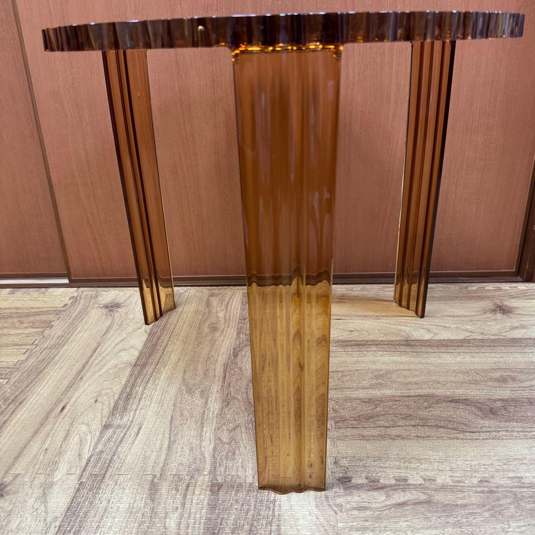 h*3様 Kartell カルテル T-TABLE ティーテーブル アンバー ロ