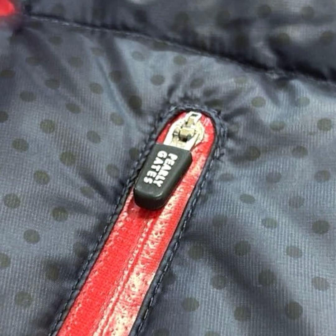 パーリーゲイツ ジャケット ブルゾン　0/S ダウン　バイカラー　ゴルフ