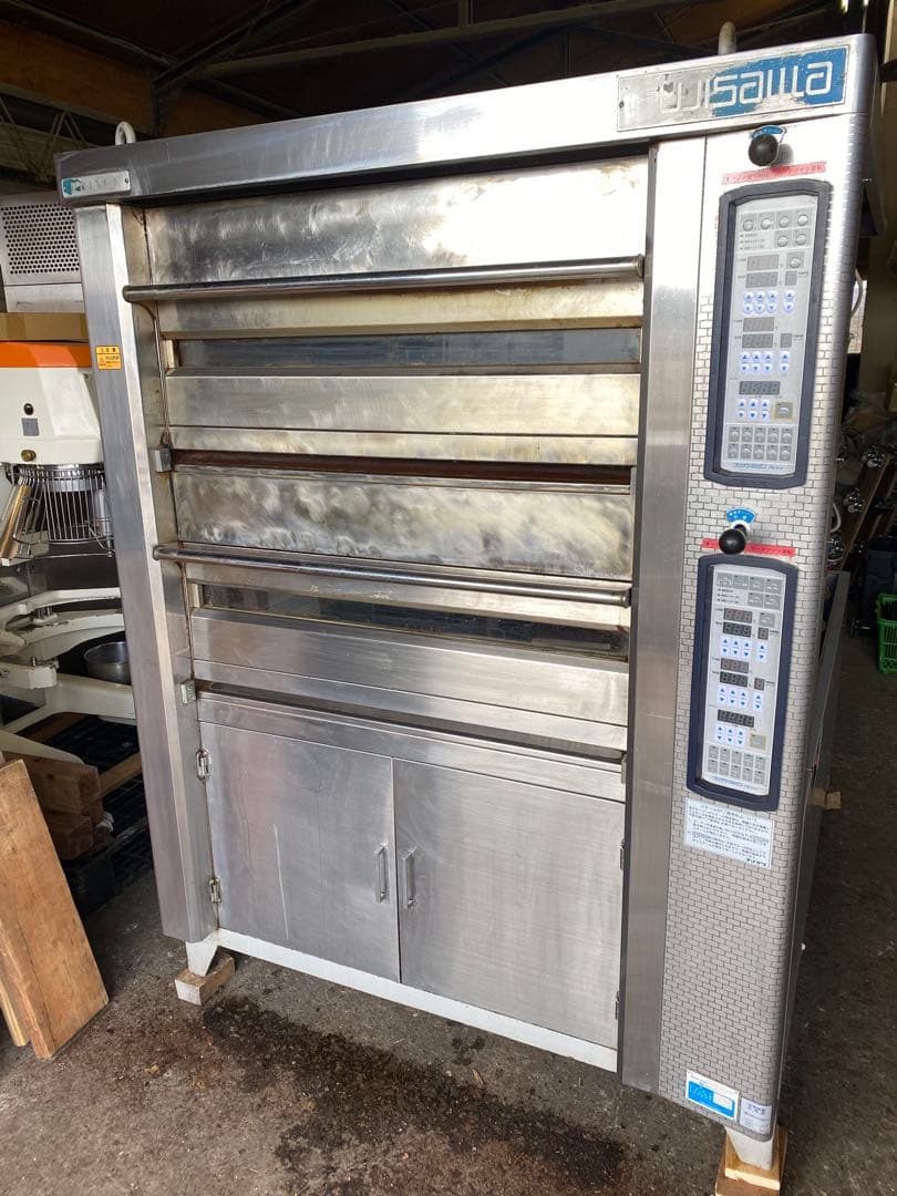 フジサワマルゼンデッキオーブン　三相200V PE8-22S 4枚縦差し