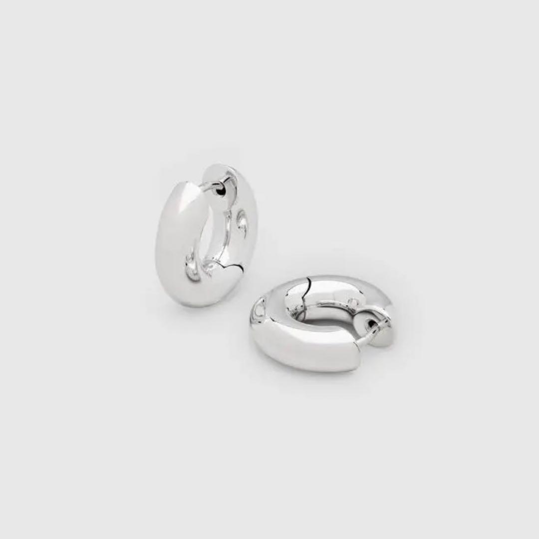 tomwood chunky hoops small シルバー トムウッド