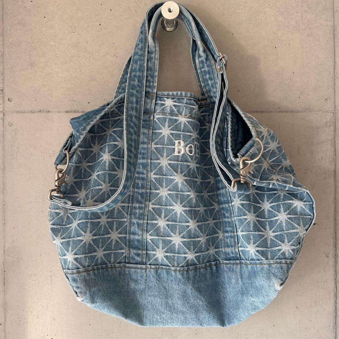 バッグ bott 25ss Sparkle Monogram Denim Totebag