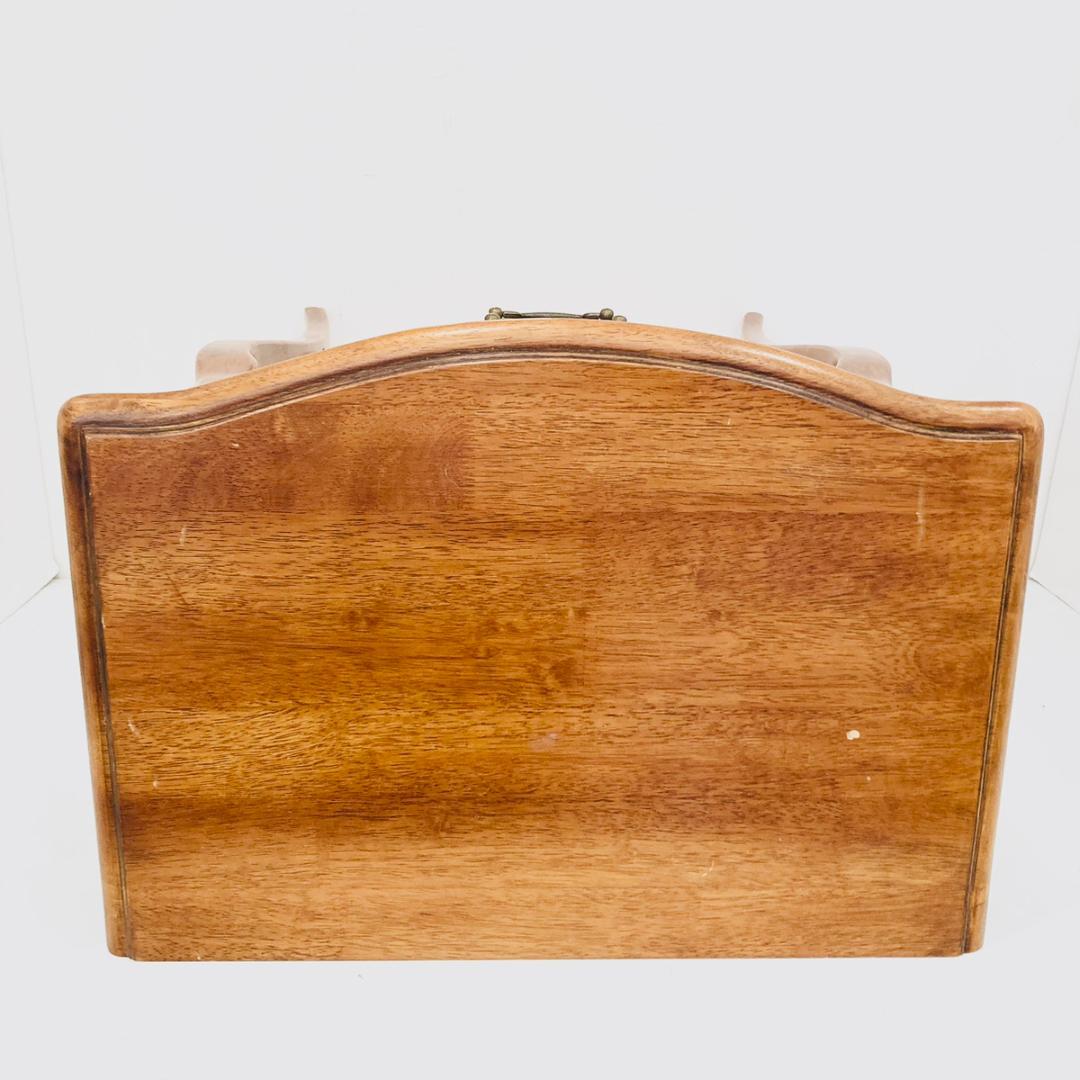 アンティーク調 テレフォンスタンド ブラウン