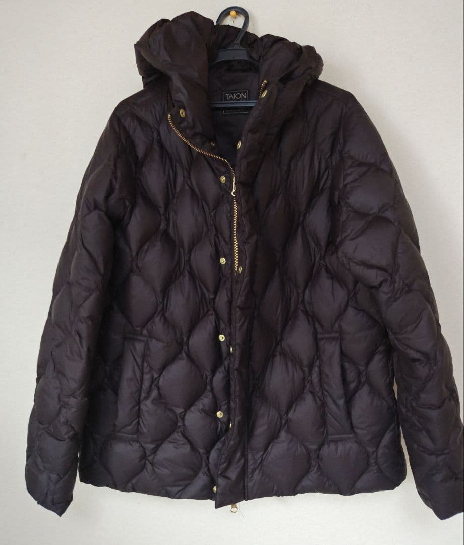 relume 別注TAION RELUME ヘチマキルトフードダウン ブラウン