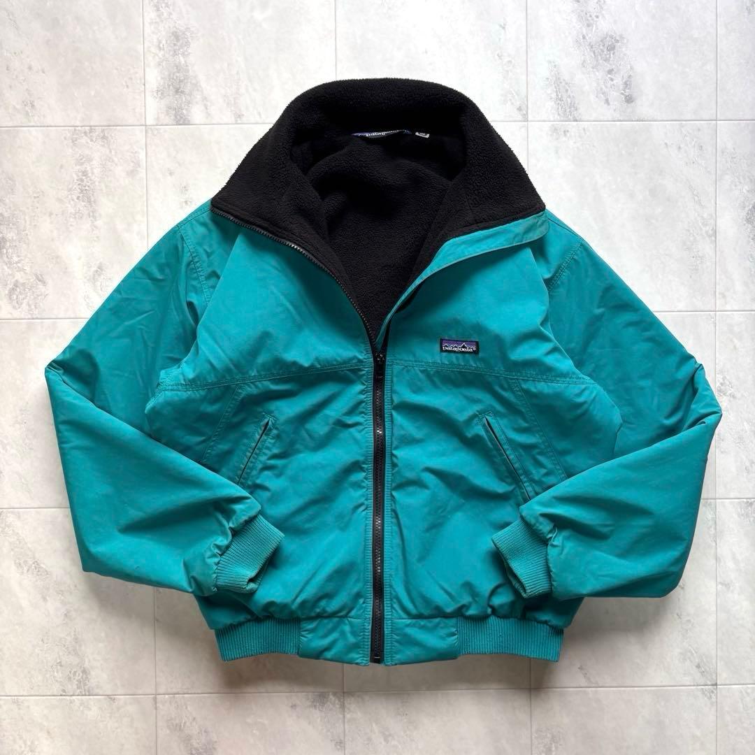 【希少カラー】80s パタゴニア シェルドシンチラ エメラルドグリーン ブラック