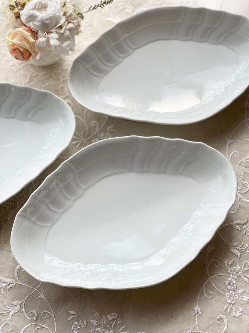 リチャードジノリ ベッキオホワイト 菱形プレート3枚