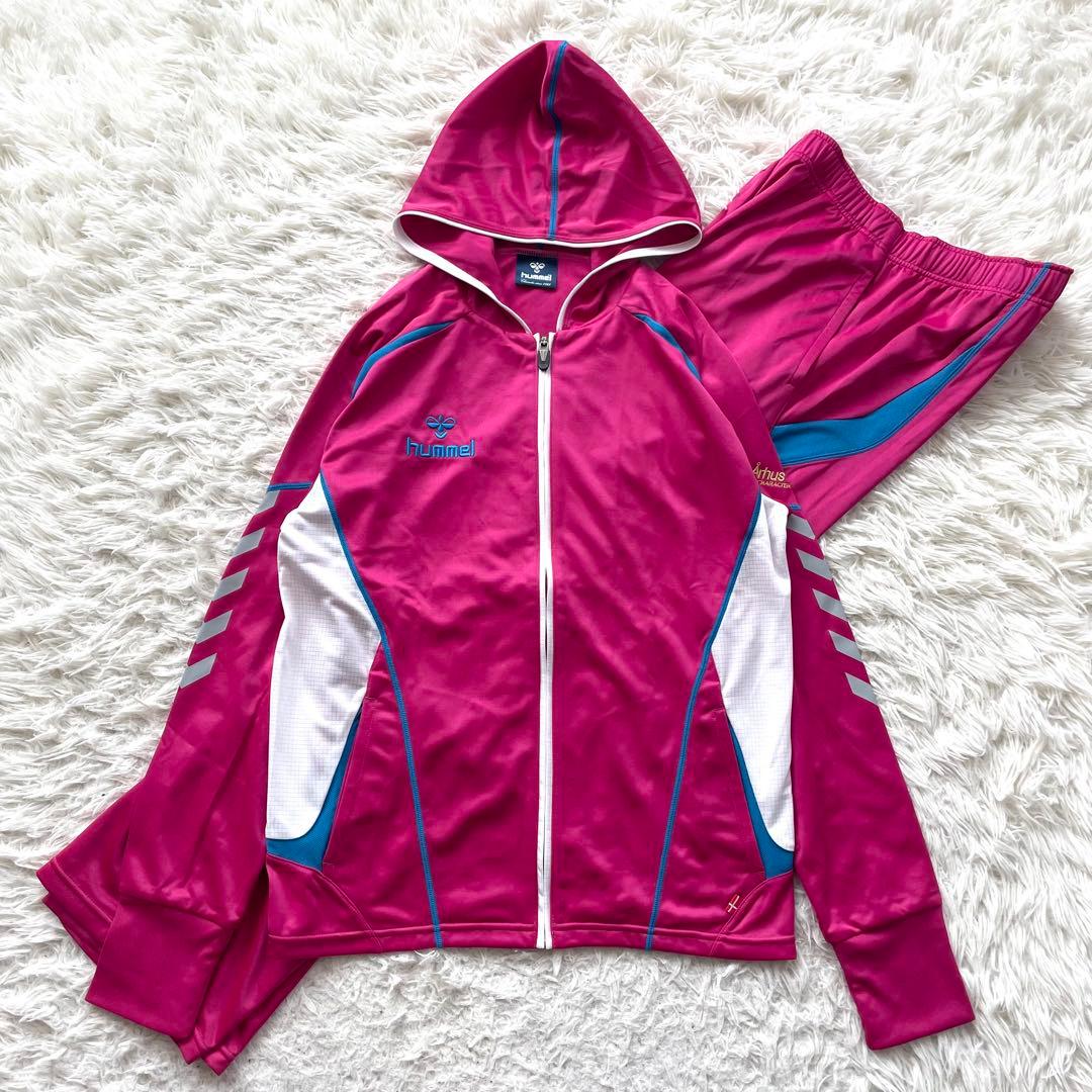 hummel 刺繍　長袖　ジャージ　上下　セットアップ　大きいサイズ