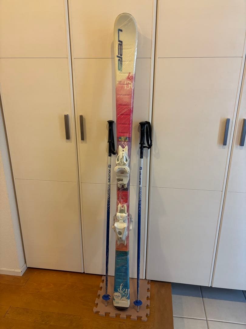 ◼︎ELANスキー板150cmとSALOMONストックセット