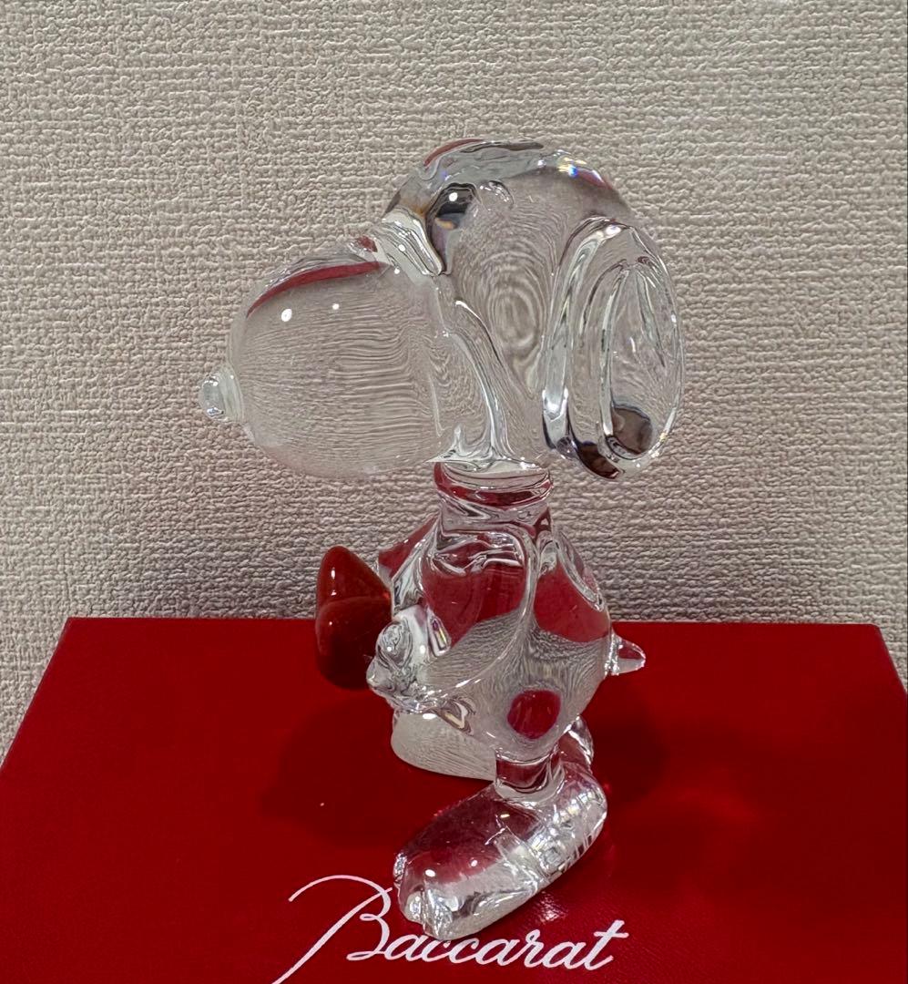 Baccarat ハート スヌーピー 置物