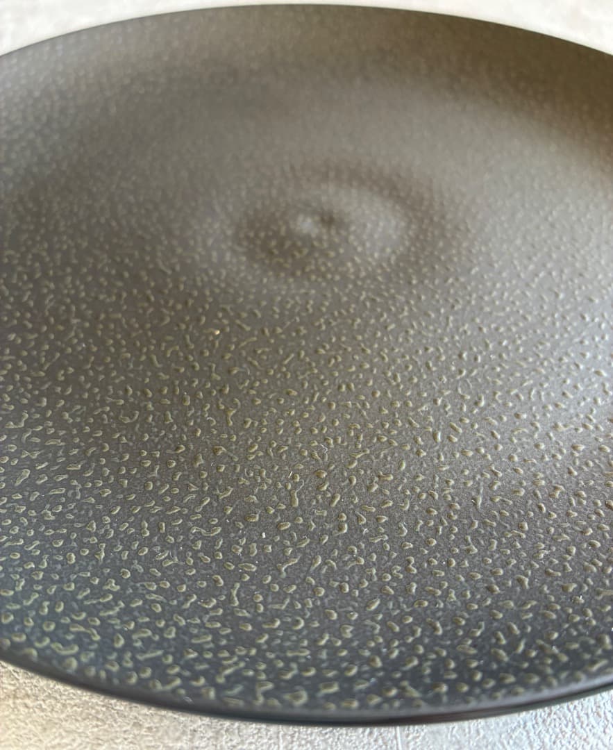 BERNARDAUDベルナルド Bulle Sable noir 皿 22cm