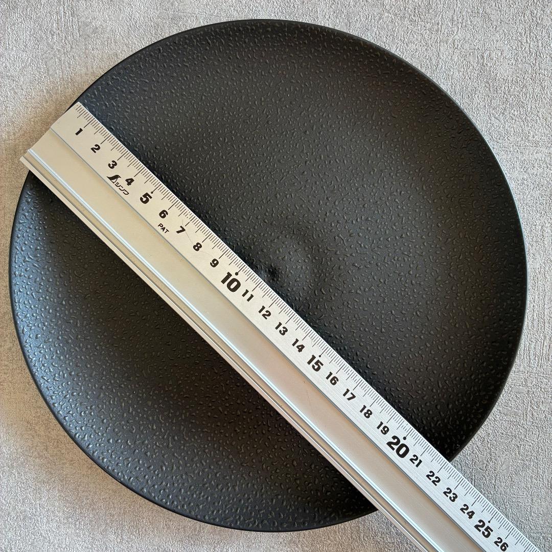 BERNARDAUDベルナルド Bulle Sable noir 皿 22cm