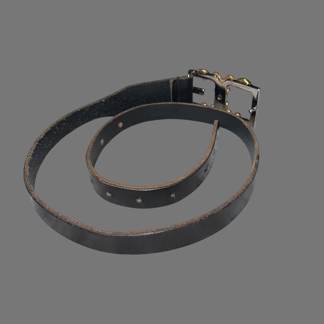 DOLCE＆GABBANA Baroque DG leather belt