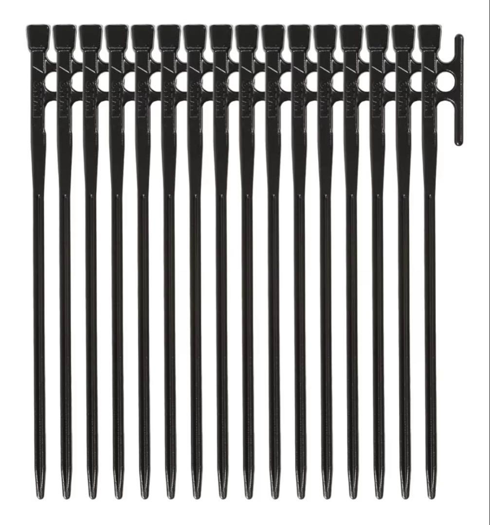 ✨新品✨【Iwano】鍛造ペグ30cm ブラック16本➕持ち運びに便利なバック