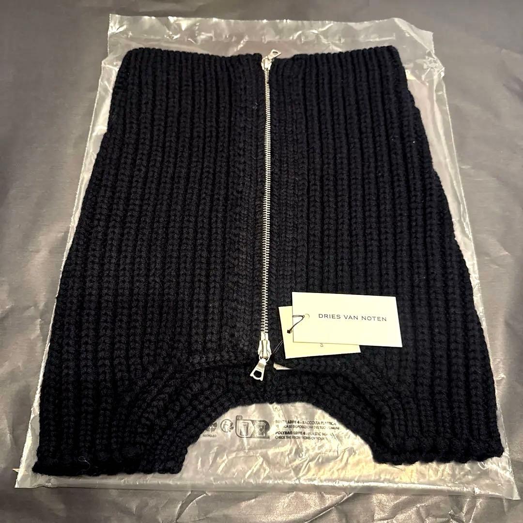 DRIES VAN NOTEN ジップアップ ウールマフラー