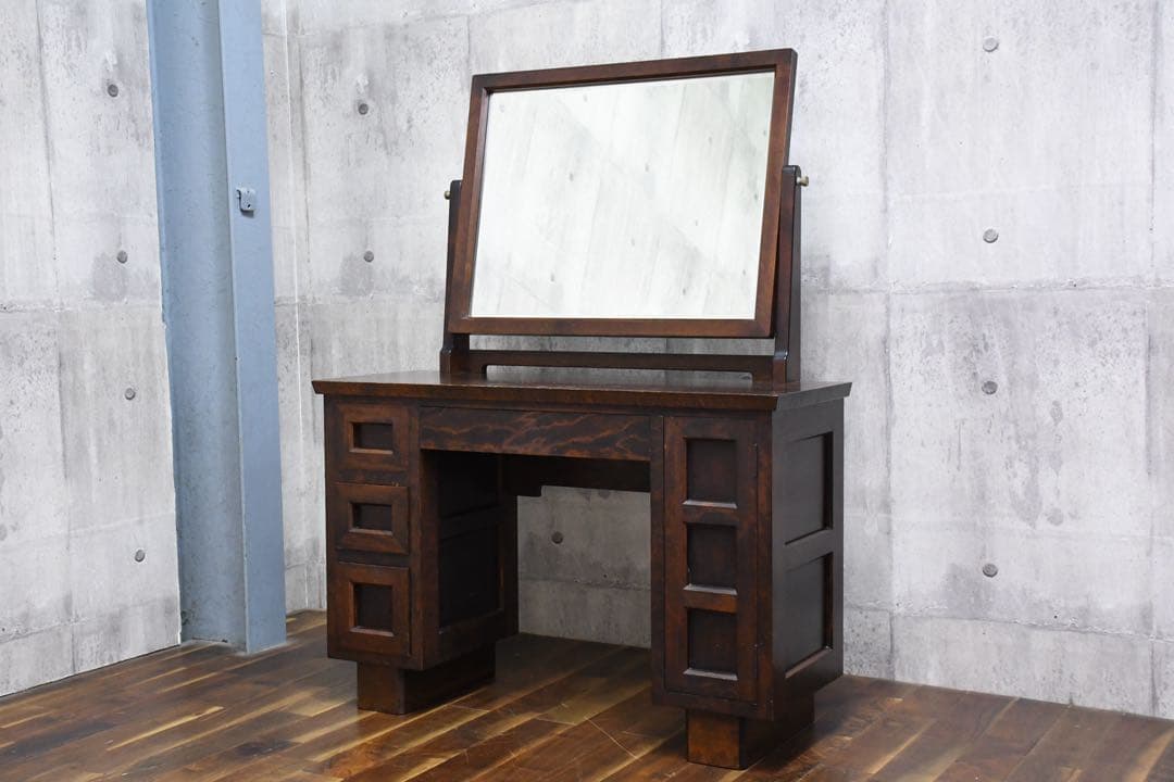 FAC24 松本民芸家具 309型 一面鏡台 42万 水目桜/ミズメザクラ 無垢