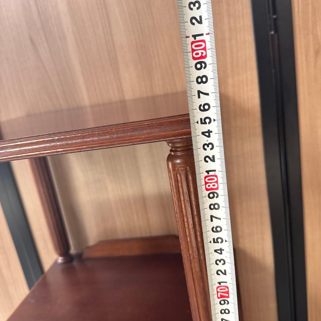 (37) AYANO CRAFT 綾野製作所 木製 キャビネット 電話台 レトロ