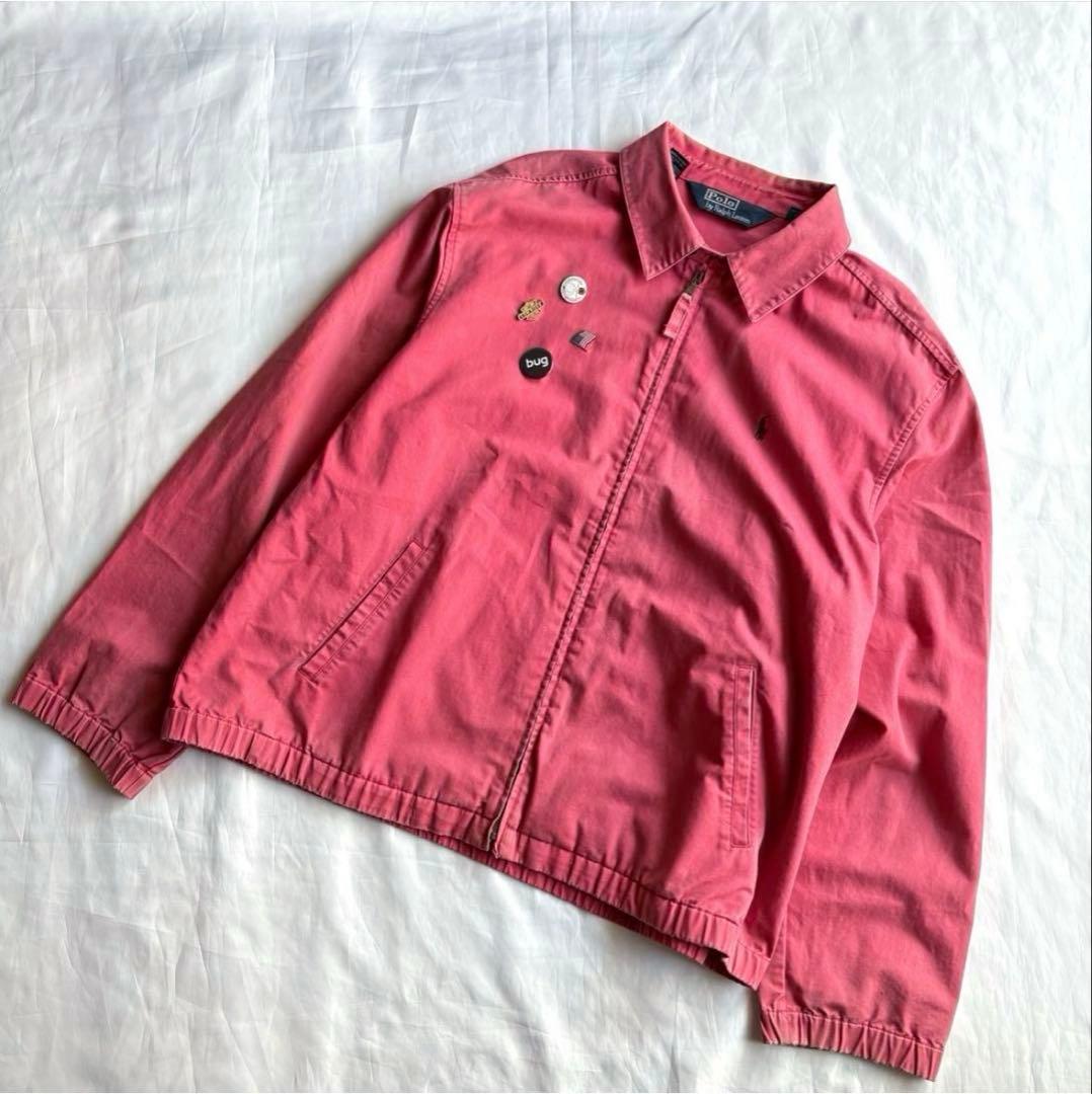 ラルフローレン　スイングトップ　サーモピンク　Lサイズ　ブルゾン　90s