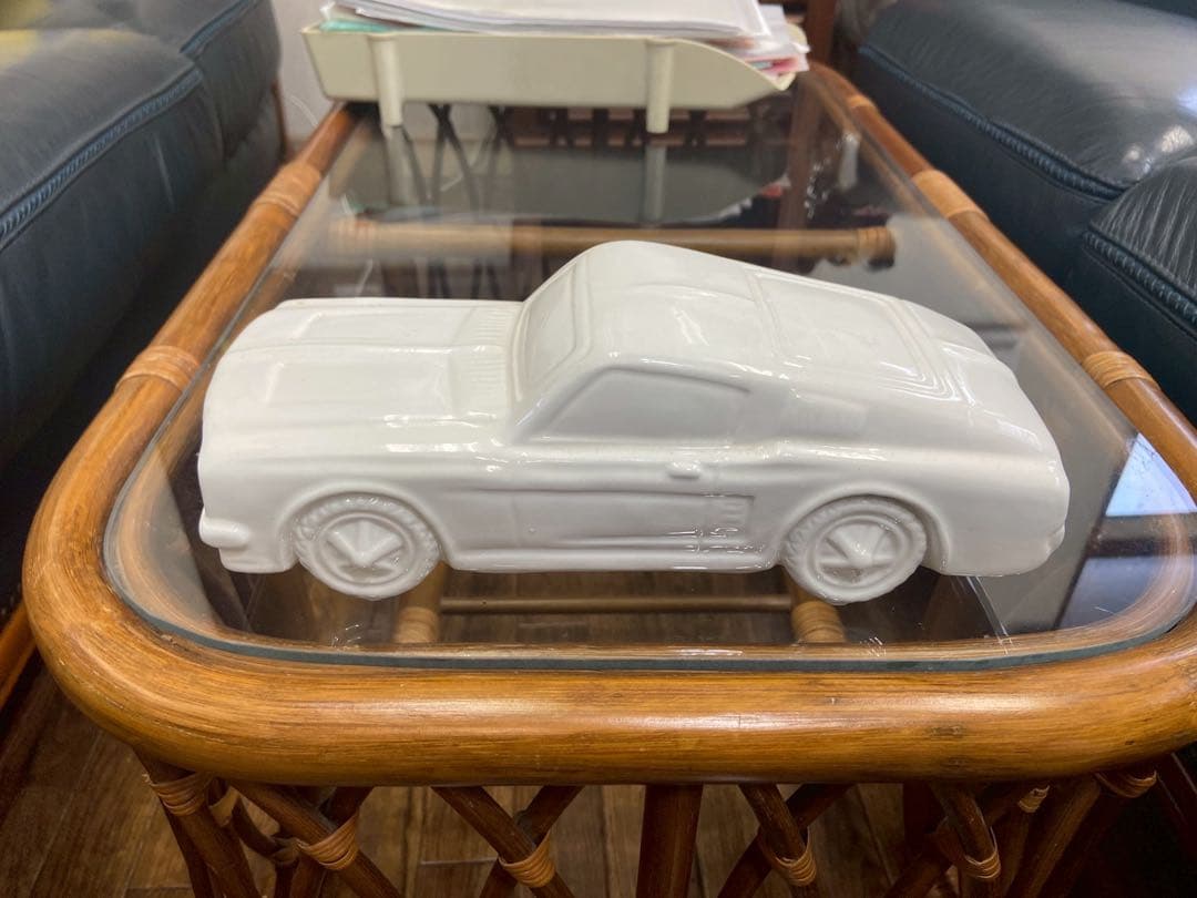 SELETTI 車の置物　陶器　イタリア製