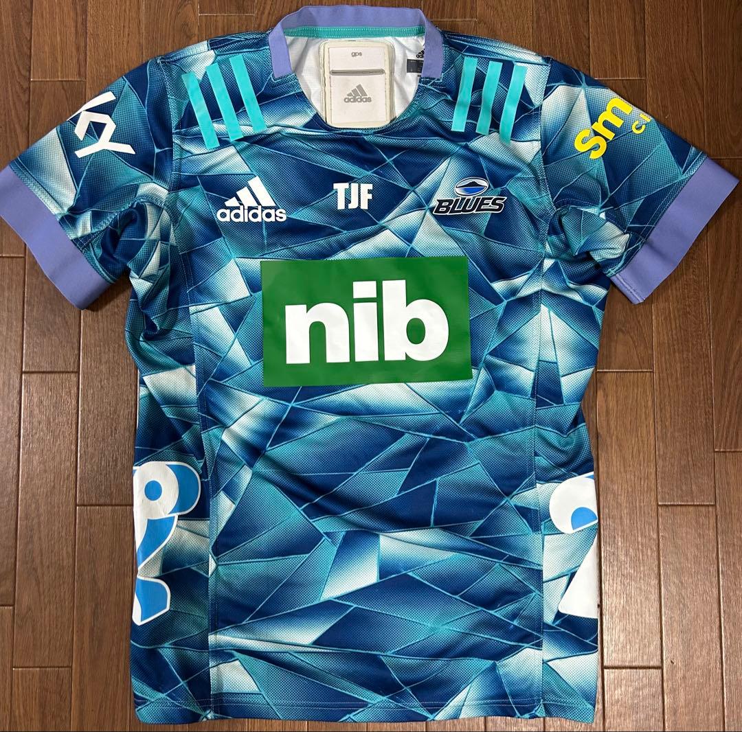 BLUES ラグビージャージ　adidas GPSポケット付き