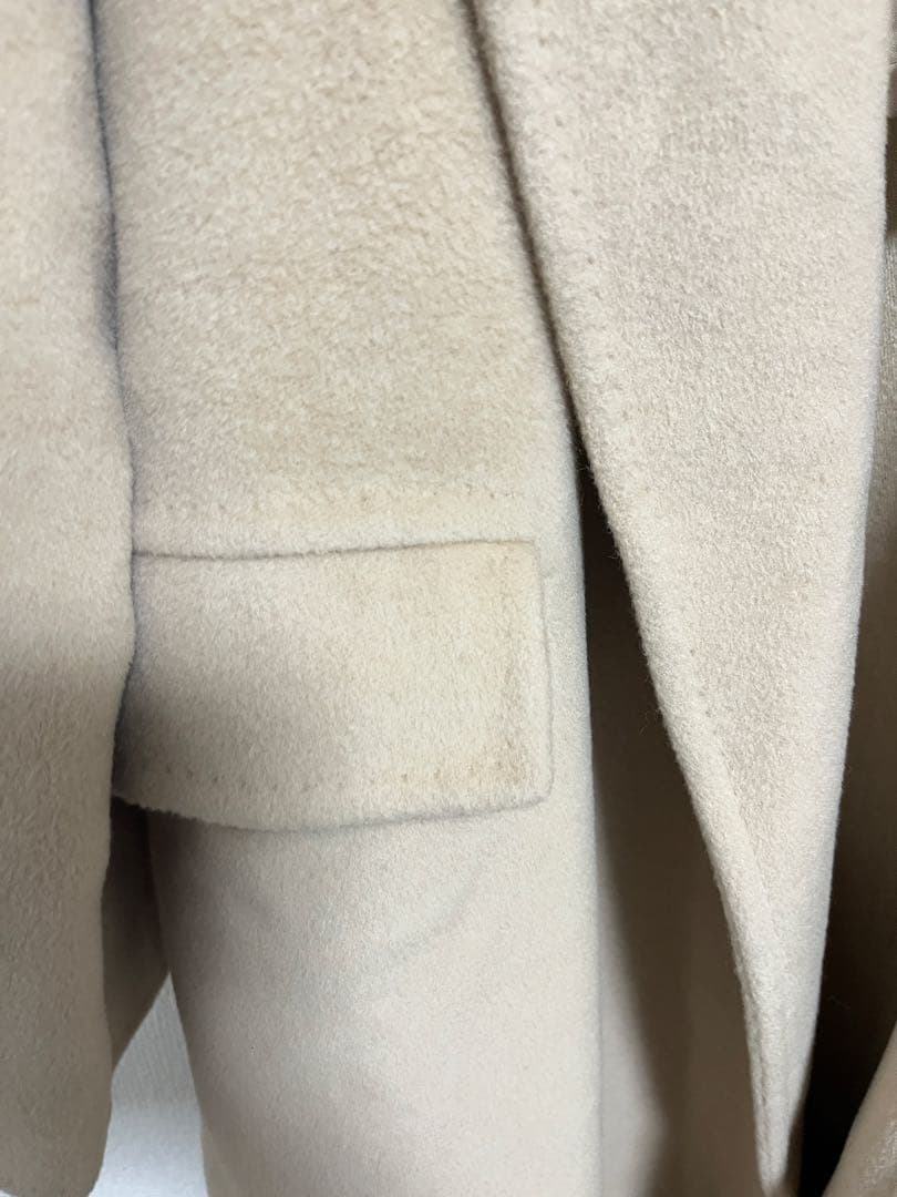 ［白タグ］Max Mara マックスマーラ ベージュ ロングコート ウール