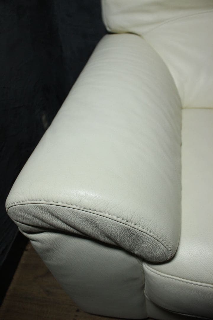 首都圏送無料〜ACTUS SHUL 総本革　3人掛け　超極上　当時35万　ソファ