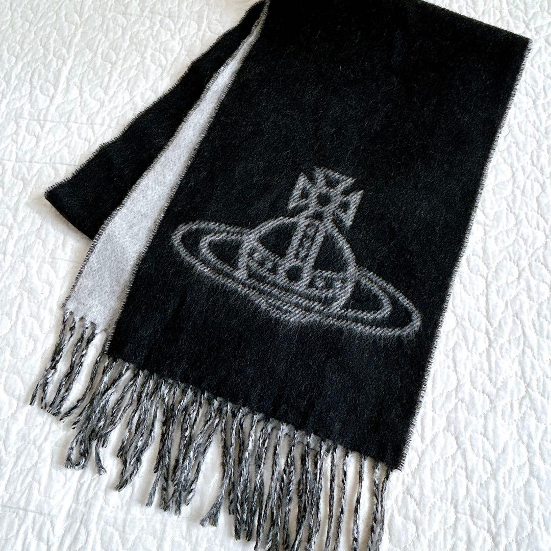 Vivienne Westwood マフラー ビッグオーブ リバーシブル ウール