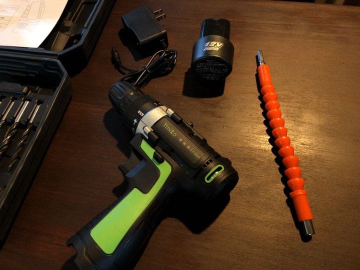 【新品未開封】電動ドライバーセット Ymiko 12V充電式コードレス DIY