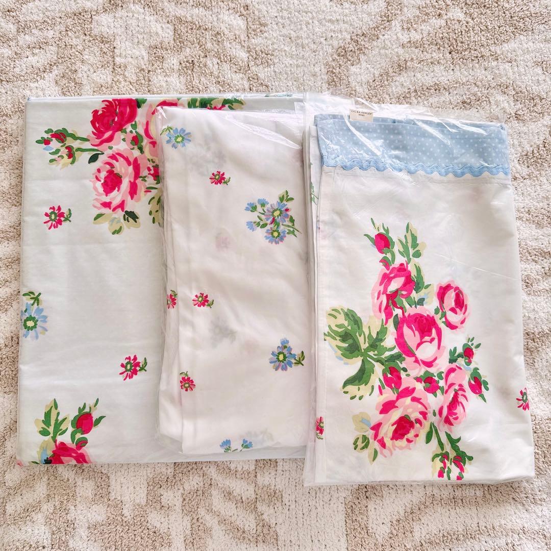 ローラアシュレイ♡シングル布団カバー３点セット