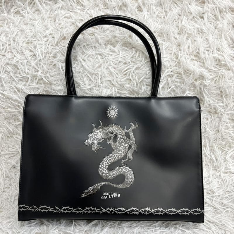 Jean Paul Gaultier トートバッグ ドラゴン レザー