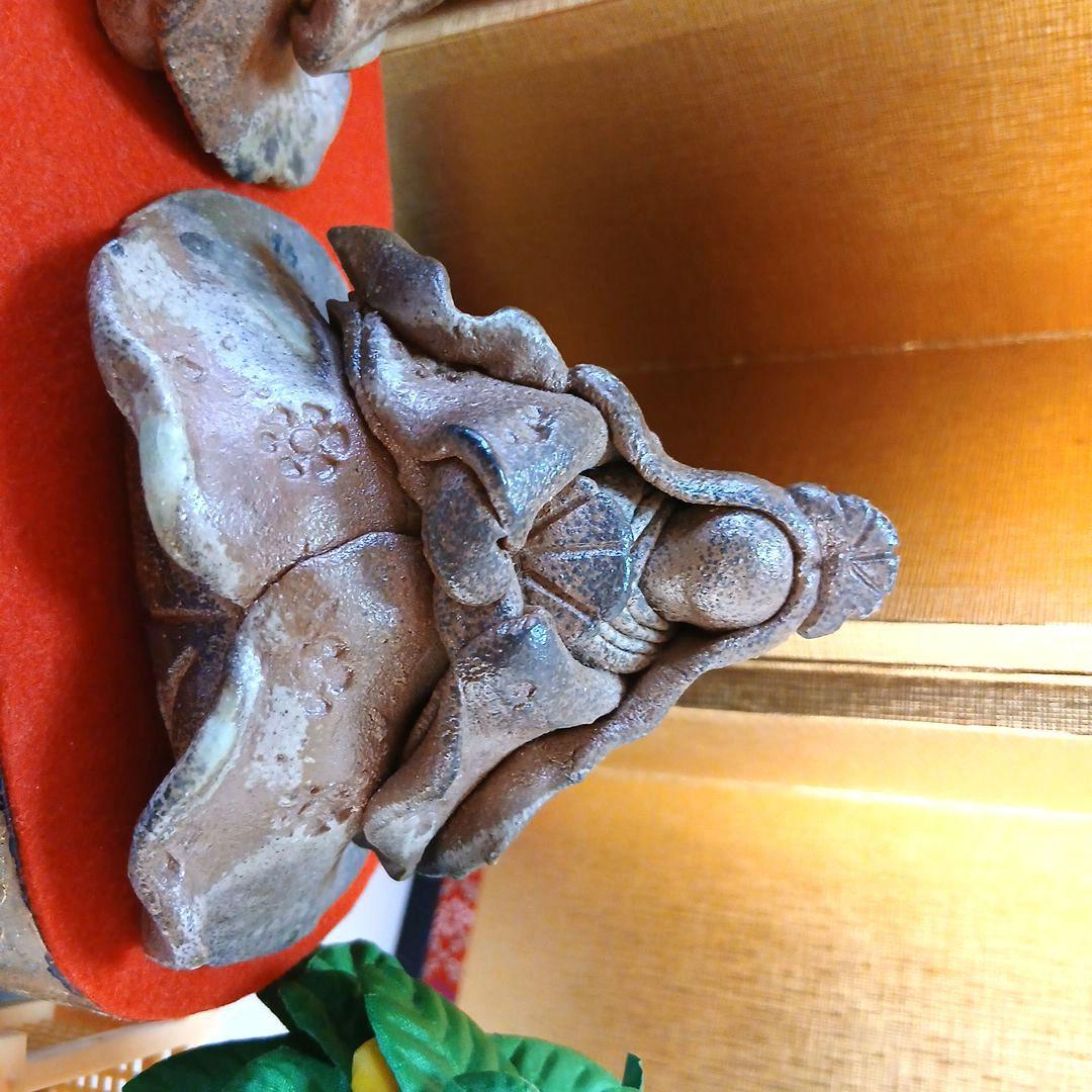 かっぽれに乗ったお雛様セット/陶器