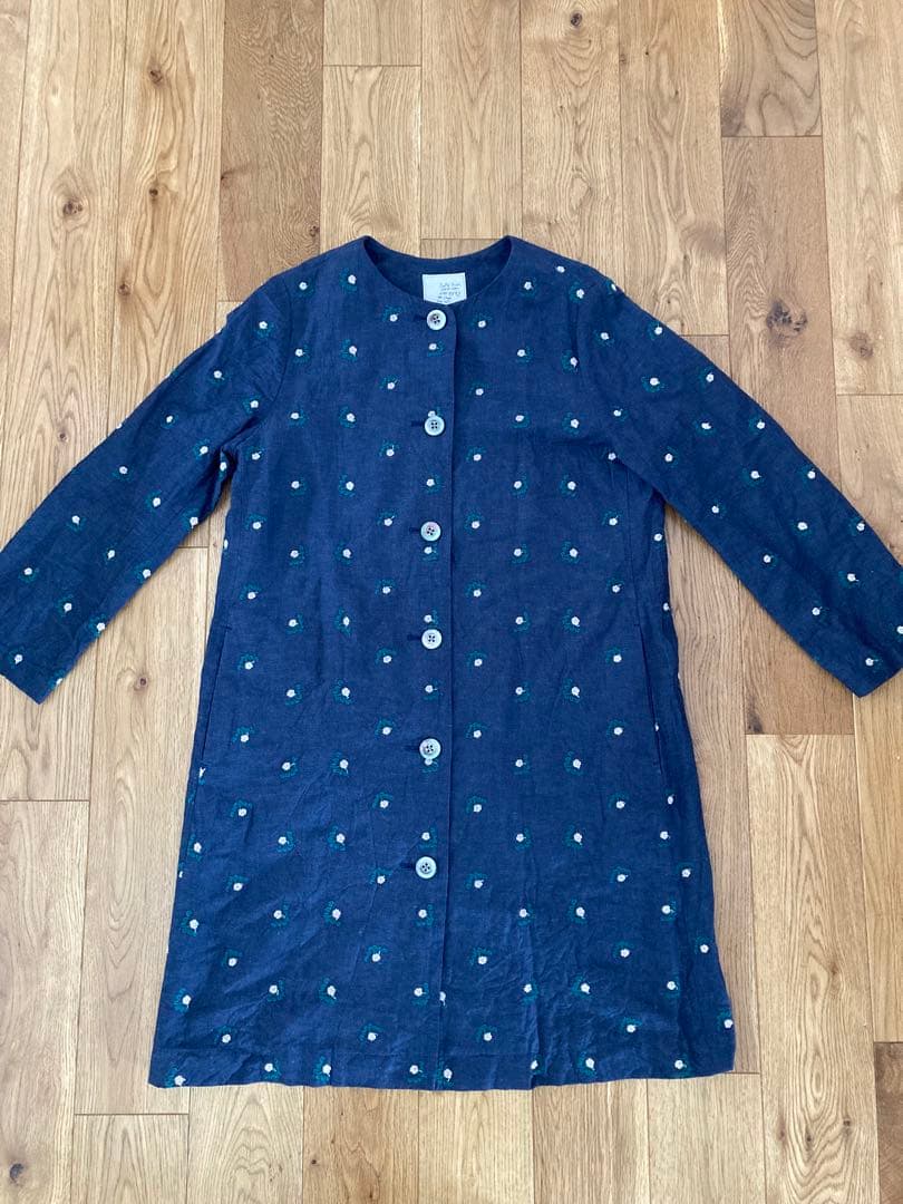 新春価格です♪未使用Sally Scottコットンリネンコートサイズ11