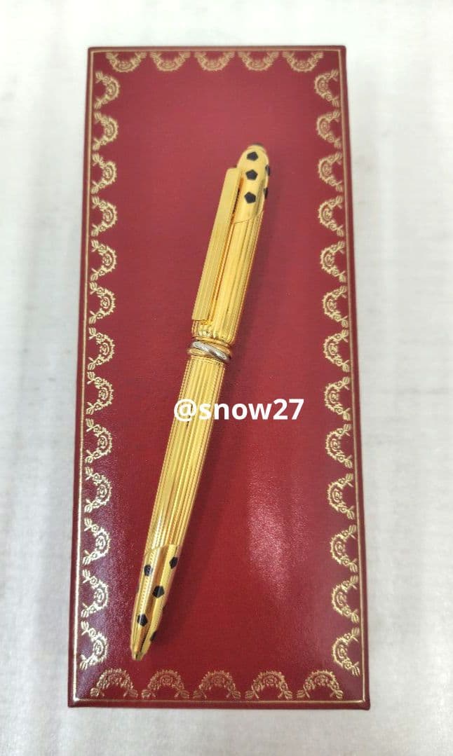 カルティエ パンテール トリニティ ゴールド ボールペン ヴィンテージ