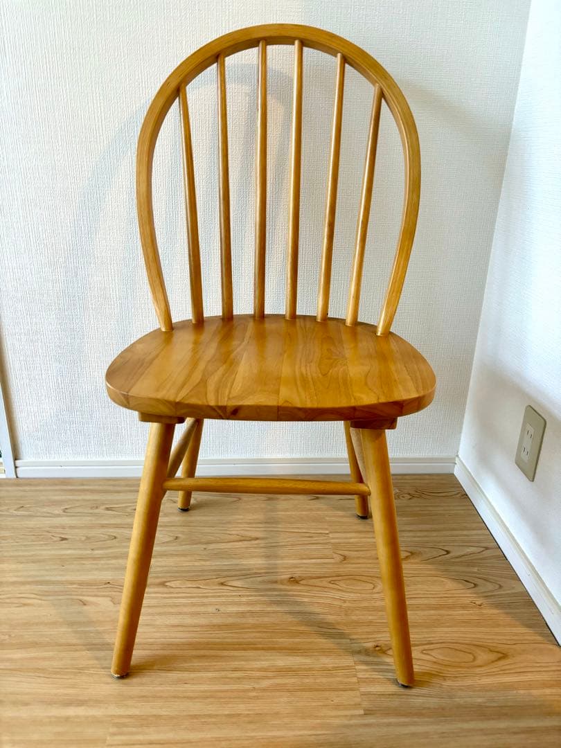 ウィンザーチェア ナチュラル オーク 天然木　ダイニングチェア
