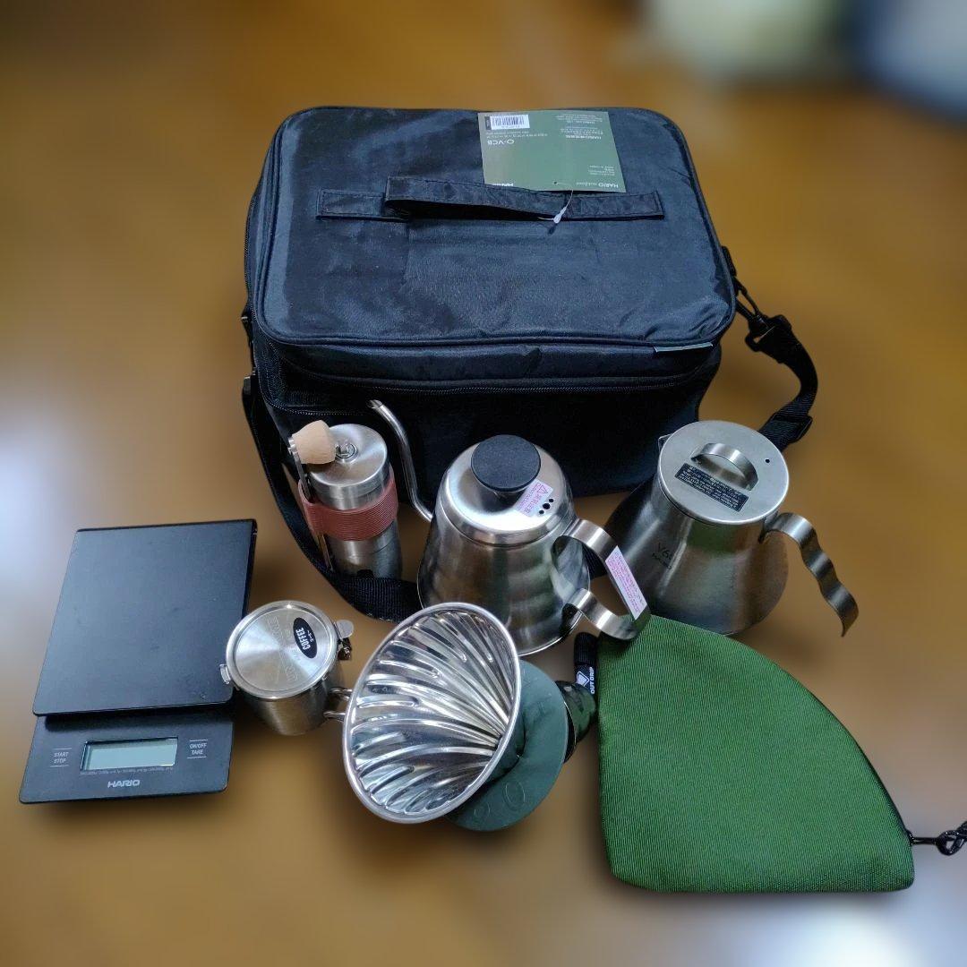 HARIO V60アウトドアコーヒー器具ベーシックセット（オマケ付）