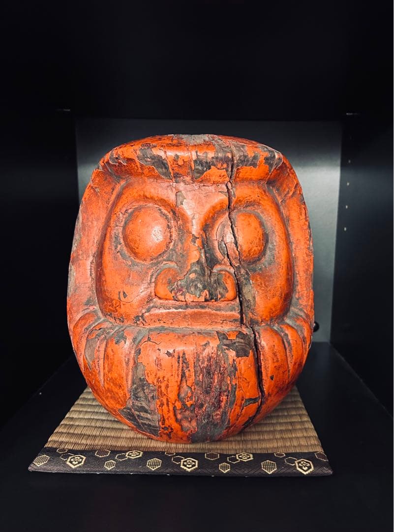 達磨　木型　張子　隻眼達磨