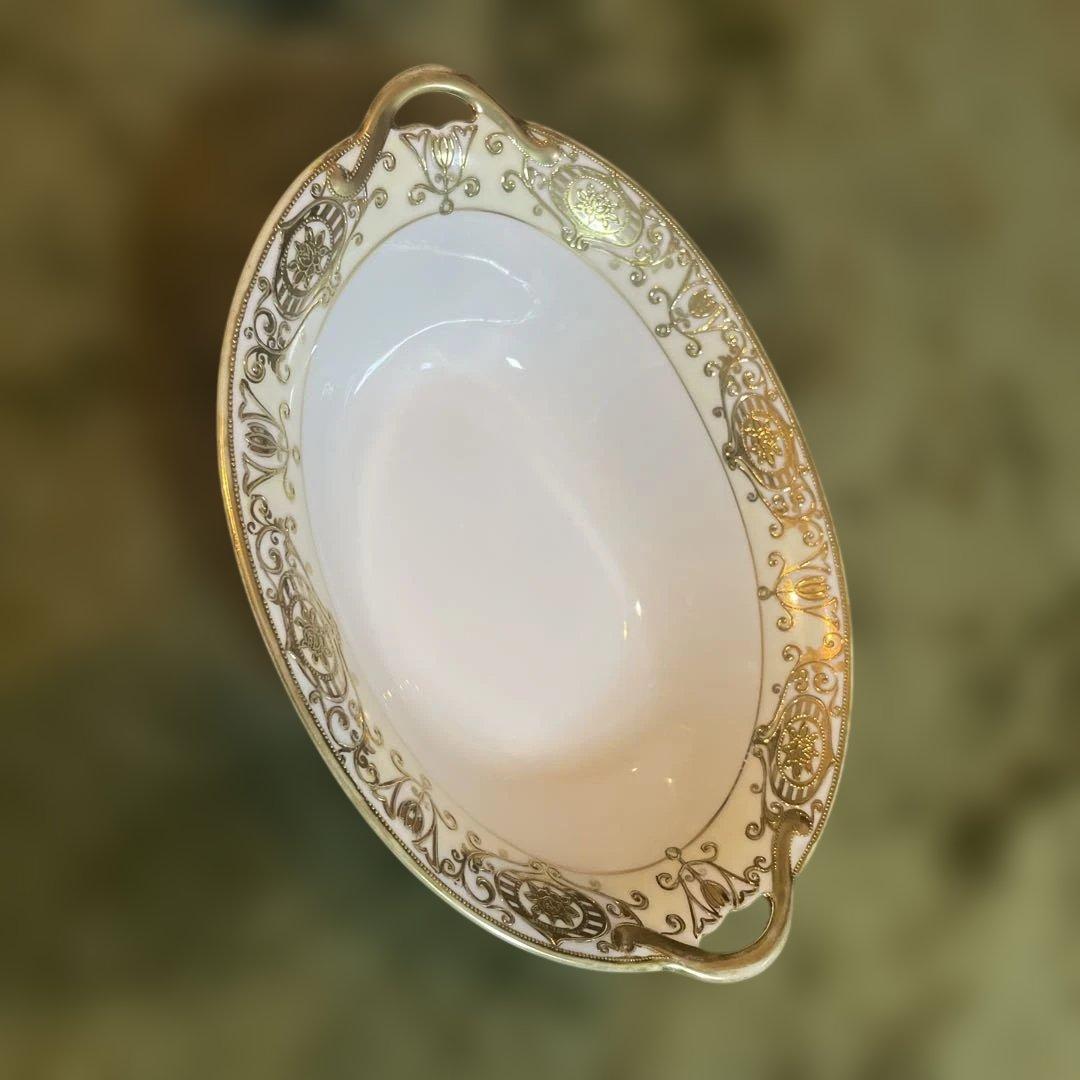 オールドノリタケOLD NORITAKEスープ皿大金彩