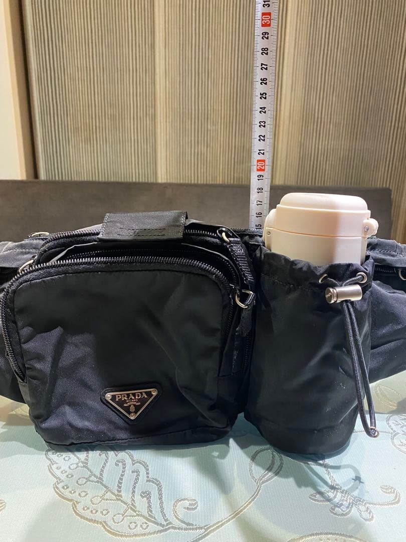 PRADA ブラック ボディ・ウエストバッグ