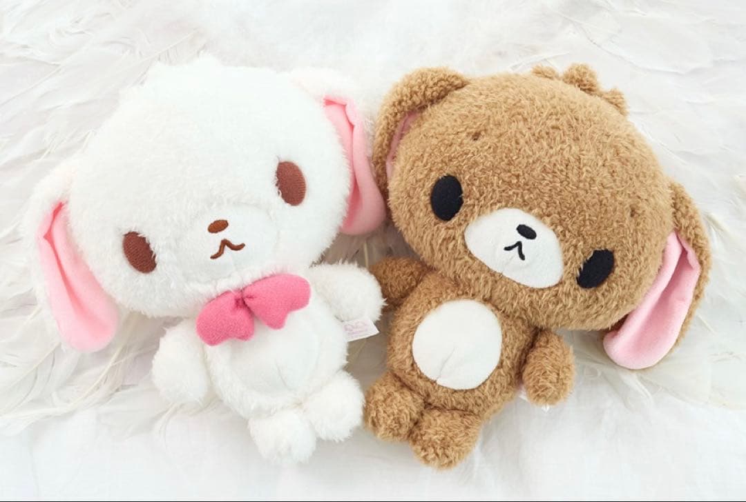 シュガーバニーズ　20cmぬいぐるみ　セット　しろうさ　くろうさ　韓国限定
