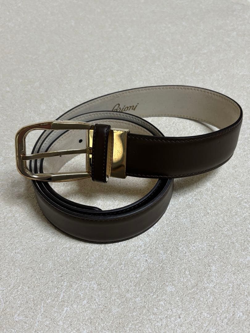 Brioni ブラウン ベルト