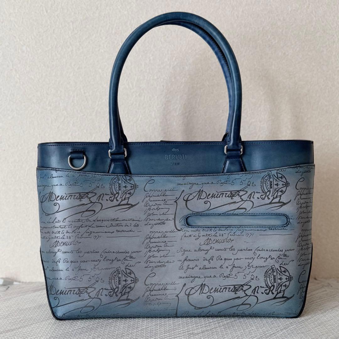 【新品未使用】BERLUTI　トゥジュールミニ　ストーンデニム【スタンプ4つ！】