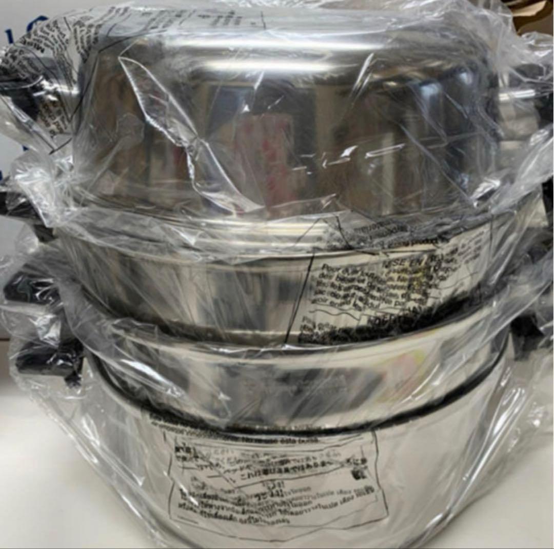 ロイヤルクイーン　FLセット　【IH対応品】　大小鍋付属品含新品未使用長期保管品