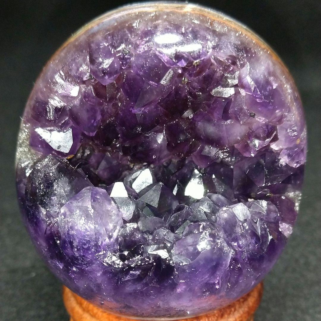 値下げ 復-⑪【希少 アメジスト 笑口】62㍉玉 232㌘