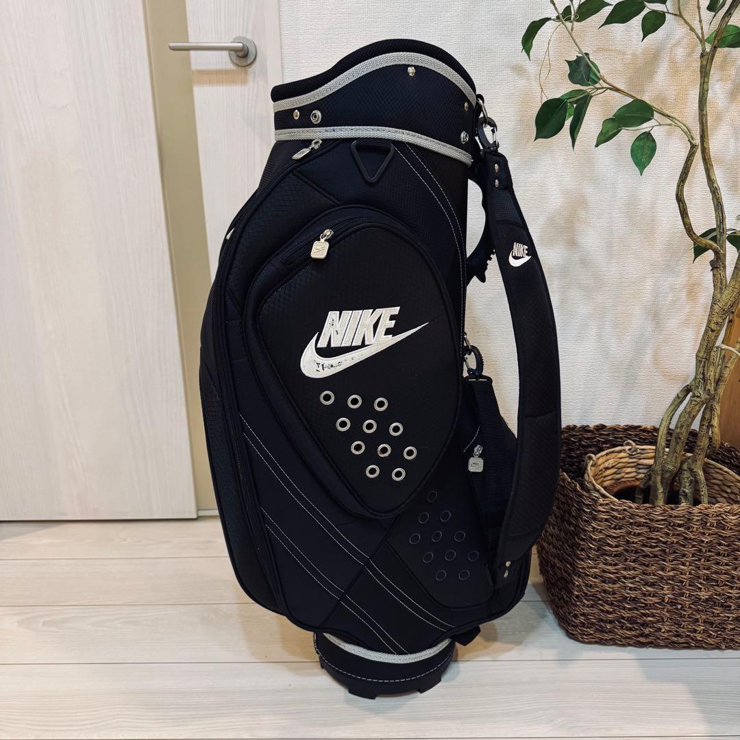 NIKE ナイキゴルフ キャディバッグ9型6分割 ブラック 軽量