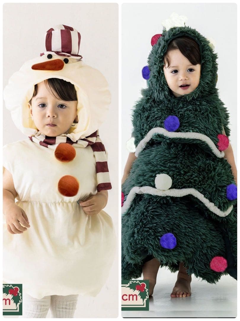 スノーマンコス　クリスマスツリーコス　2点セット　スリーズ　3coins