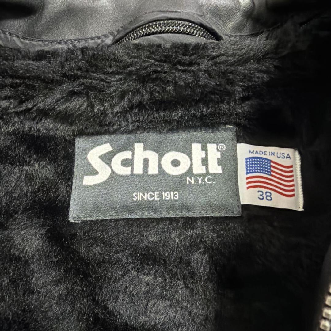 ショット現行品 シングル ライダース ジャケット 6061 size 38