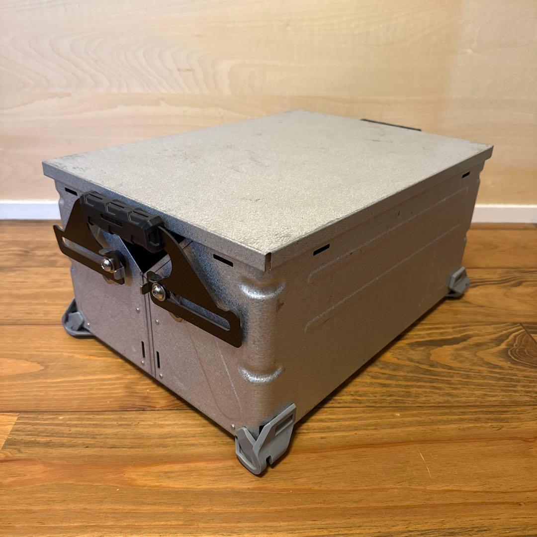 スノーピークシェルフコンテナ25⭐︎蓋付きハンドルカスタム